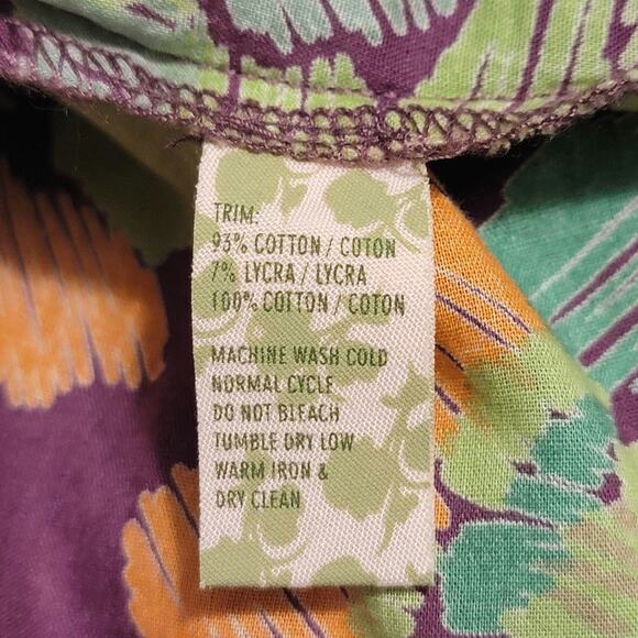 Free People Floral Tiered Mini Skirt Purple Green Blue Flowy Soft Boho Casual XS - Picture 11 of 12